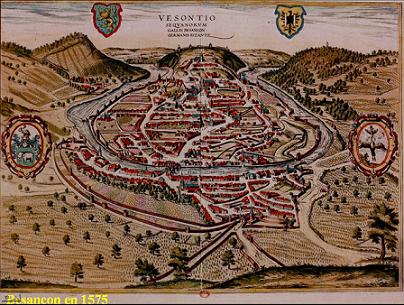 La ville de Besançon en 1575
